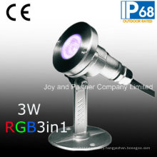 RGB 3W LED Underwater Spotlight for Swimming Pool Lighting (JP-95316)